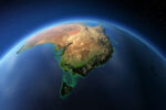 Highly detailed Earth. Australia and Tasmania